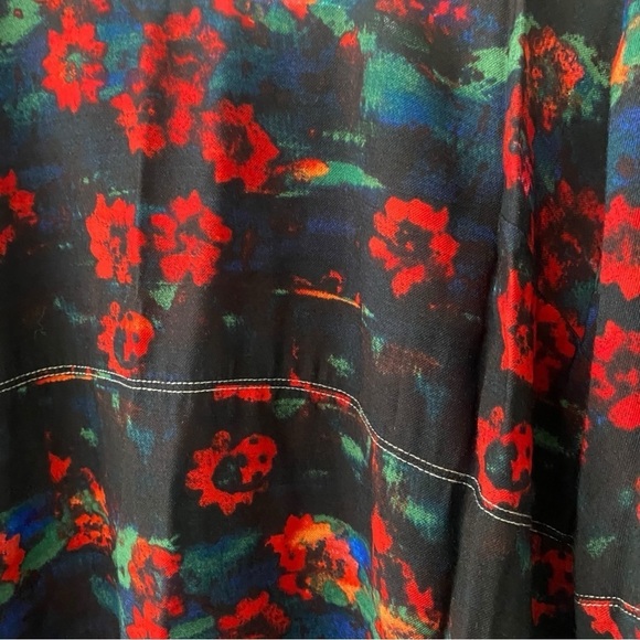 RACHEL COMEY x TARGET Kodak Red Floral Print Volume 3/4 Sleeve I Size: 6 - Picture 10 of 13
